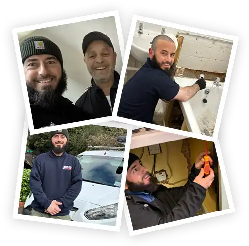 Rapid Plumb 247 engineers on call-outs across London