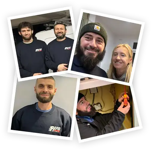 Rapid Plumb 247 engineers and happy customers across London